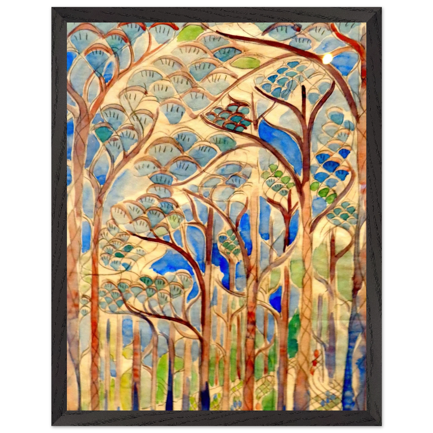 Walter Inglis Anderson - Walter Anderson Wall art - 40x40 cm / 16x16 inches - Premium Wooden Framed Poster With Fine Art Paper-canvas - White frame