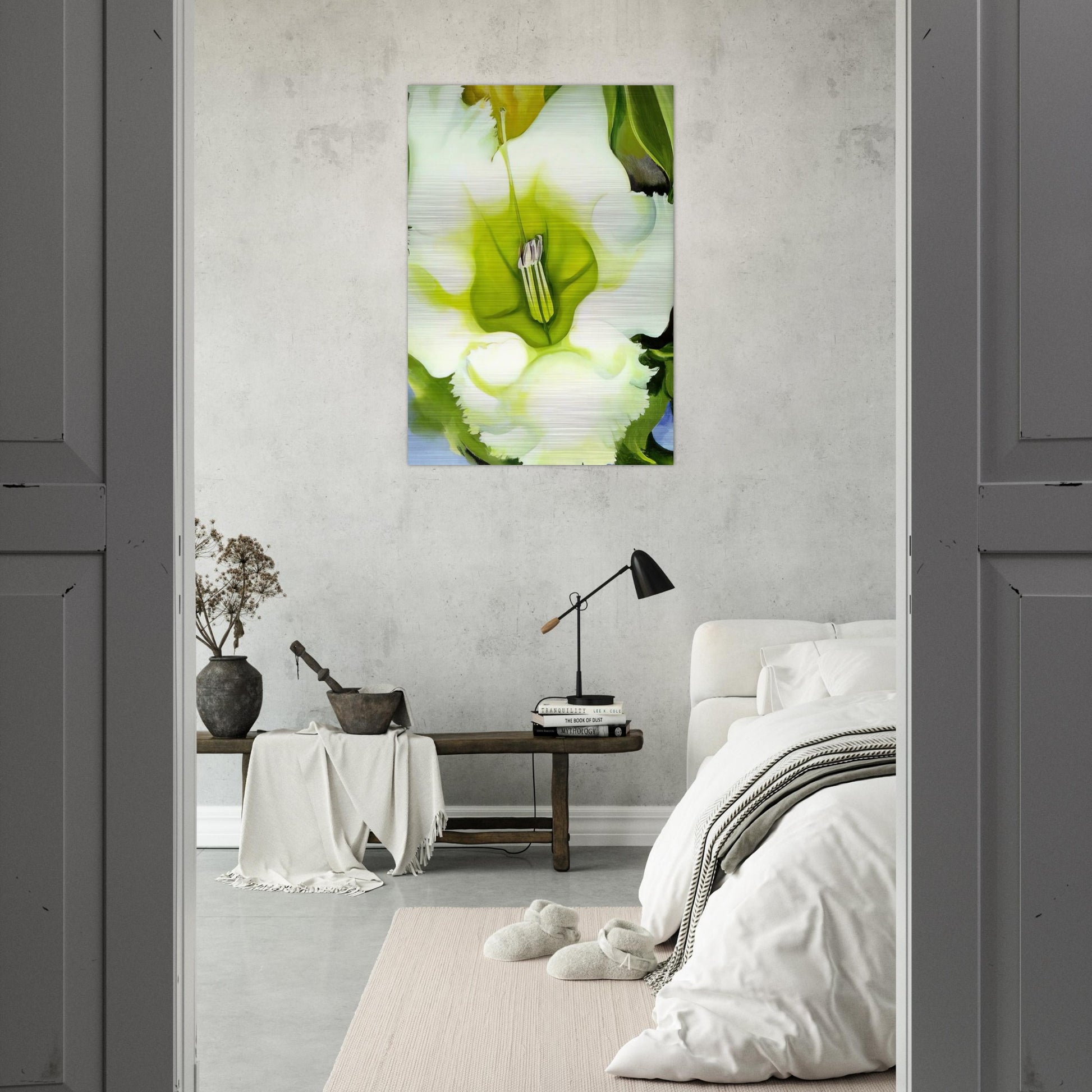 Cup Of Silver Ginger - Georgia O'Keeffe Brushed Aluminum Print - 70x100 cm / 28x40 inches | Georgia O'Keeffe Aluminum Print | Georgia O'Keeffe Prints