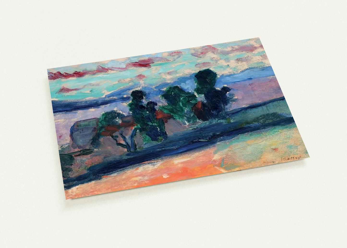 PAYSAGE DE SAINT TROPEZ AU CREPUSCULE 1904 By Henri Matisse Pack of 10 Post Cards | Henri Matisse Post Cards | A6 (10.5 x 14.8 cm) - 4.1 x 5.8 inches