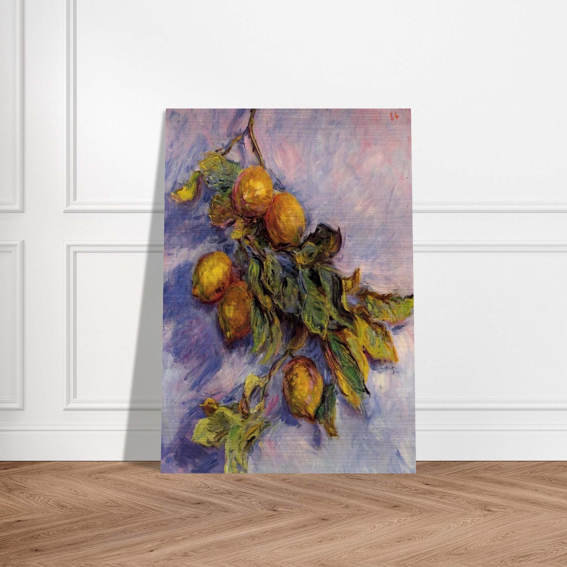 Branch of Lemons - claude monet Brushed Aluminum Print - 70x100 cm / 28x40 inches | claude monet Aluminum Print | claude monet Prints