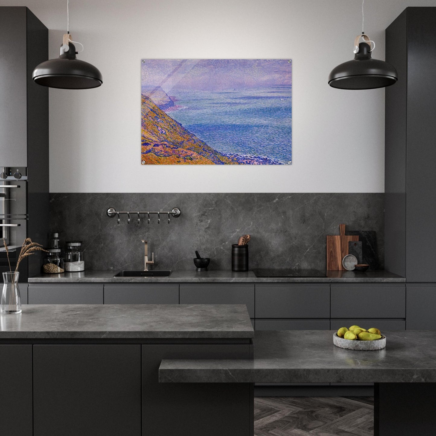 THE CAP GRIS NEZ 1900 - Theo van Rysselberghe Acrylic Print - 70x100 cm / 28x40″ inches
