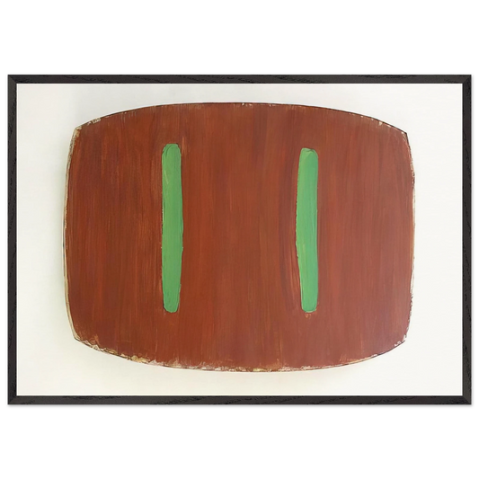 Lure II - 1976 - Ron Gorchov 70x100 cm / 28x40 inches Framed Art Print – Black Wooden Frame