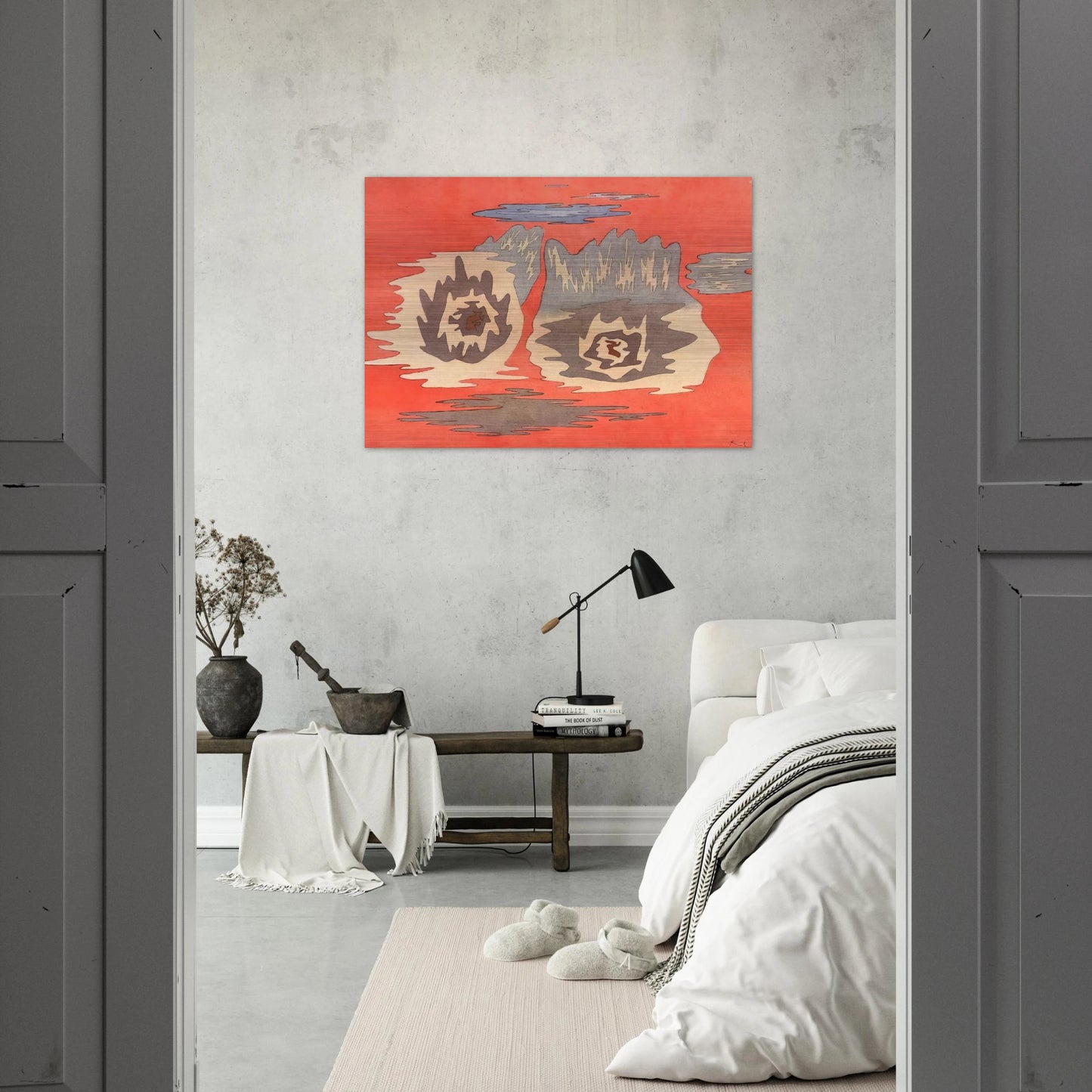THE PLACE OF THE TWINS 1929 - Paul Klee Brushed Aluminum Print - 70x100 cm / 28x40 inches | Paul Klee Aluminum Print | Paul Klee Prints