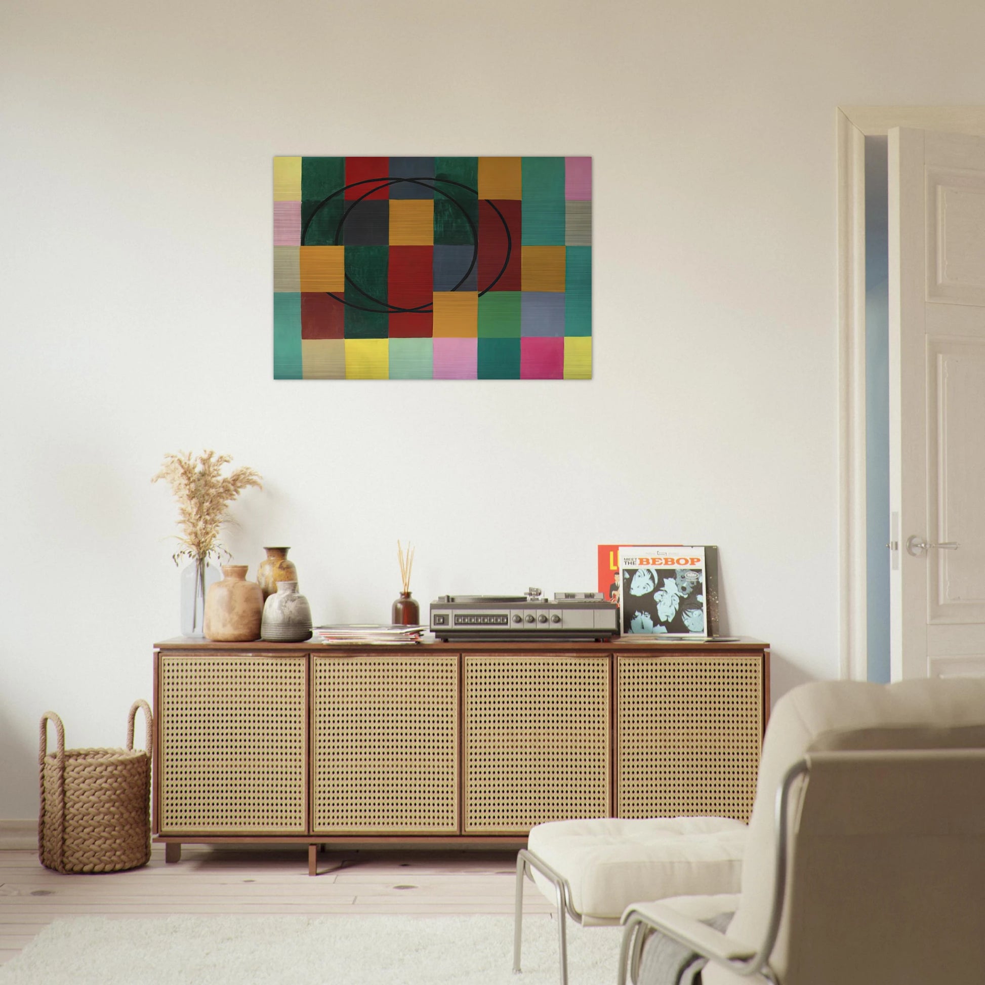 Die Fremden Kreise - 1963 - Johannes Itten Brushed Aluminum Print - 70x100 cm / 28x40 inches | Johannes Itten Aluminum Print | Johannes Itten Prints