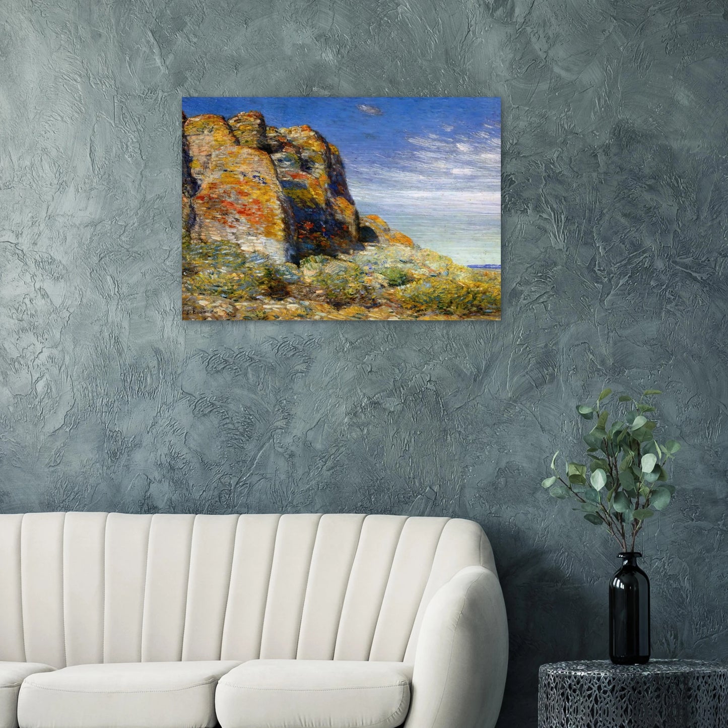 Harney Desert 02 - Childe Hassam Brushed Aluminum Print - 70x100 cm / 28x40 inches | Childe Hassam Aluminum Print | Childe Hassam Prints