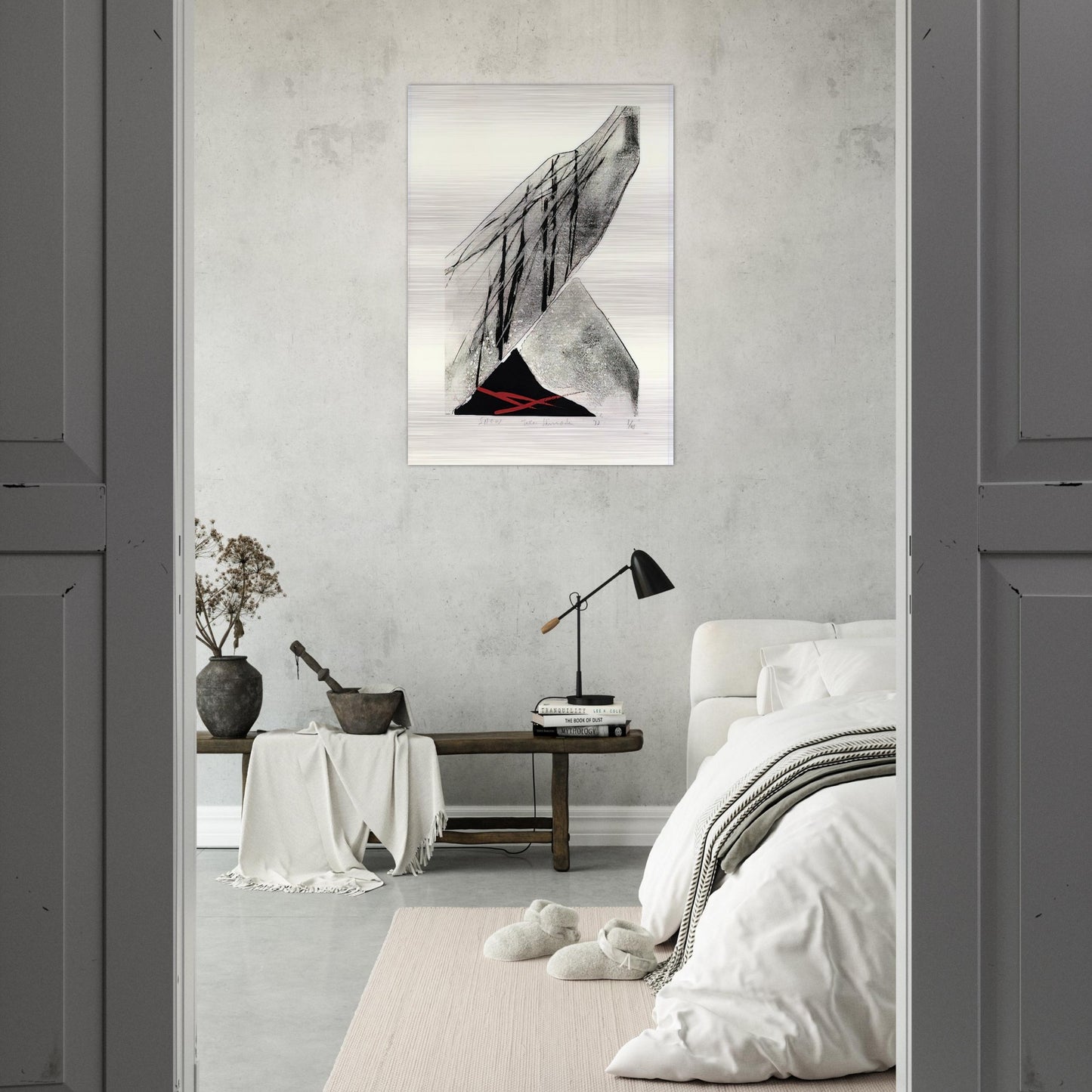 Snow - 1982 - Toko Shinoda Brushed Aluminum Print - 70x100 cm / 28x40 inches | Toko Shinoda Aluminum Print | Toko Shinoda Prints