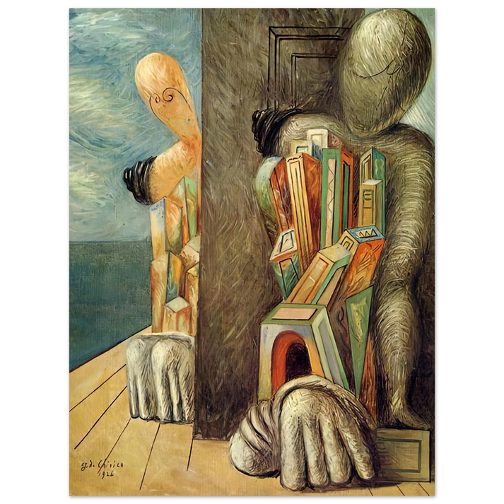 Giorgio de Chirico - ARCHAEOLOGISTS 1926  75x100 cm / 30x40inches Fine Art Poster