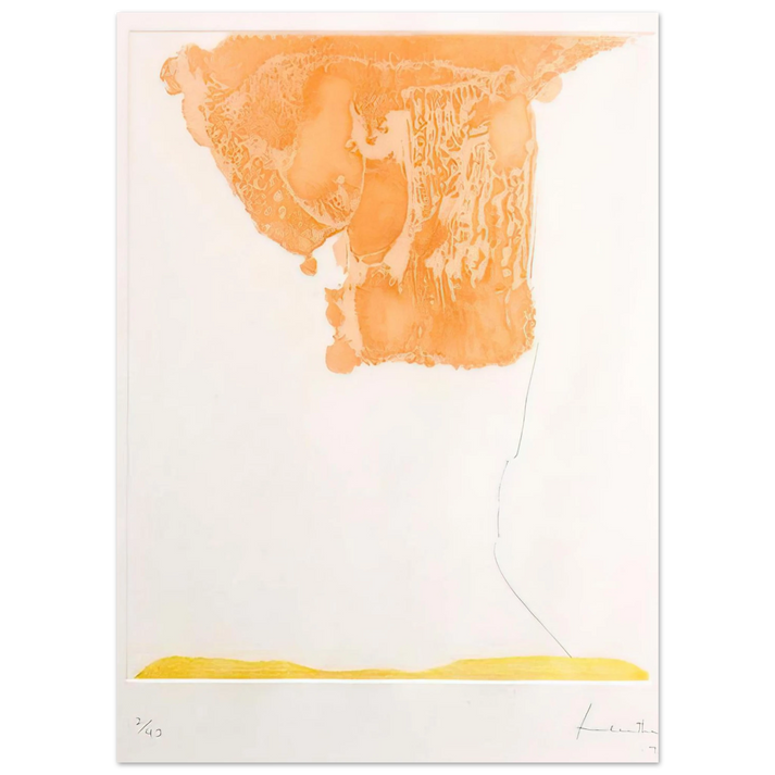 Helen Frankenthaler - Pranzo Italiano - 1973 Wall art - A2 (42 x 59.4  cm) - Premium Wooden Framed Poster With Fine Art Paper-canvas - Black frame
