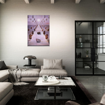 THE PATH OF ENIGMA - Salvador Dali Brushed Aluminum Print - 70x100 cm / 28x40 inches | Salvador Dali Aluminum Print | Salvador Dali Prints