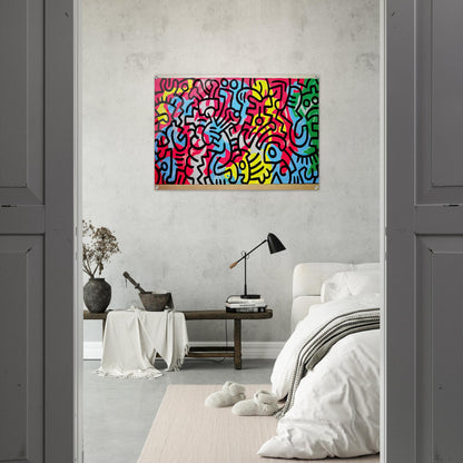 UNTITLED 1987 - Keith Haring Acrylic Print - 70x100 cm / 28x40″ inches