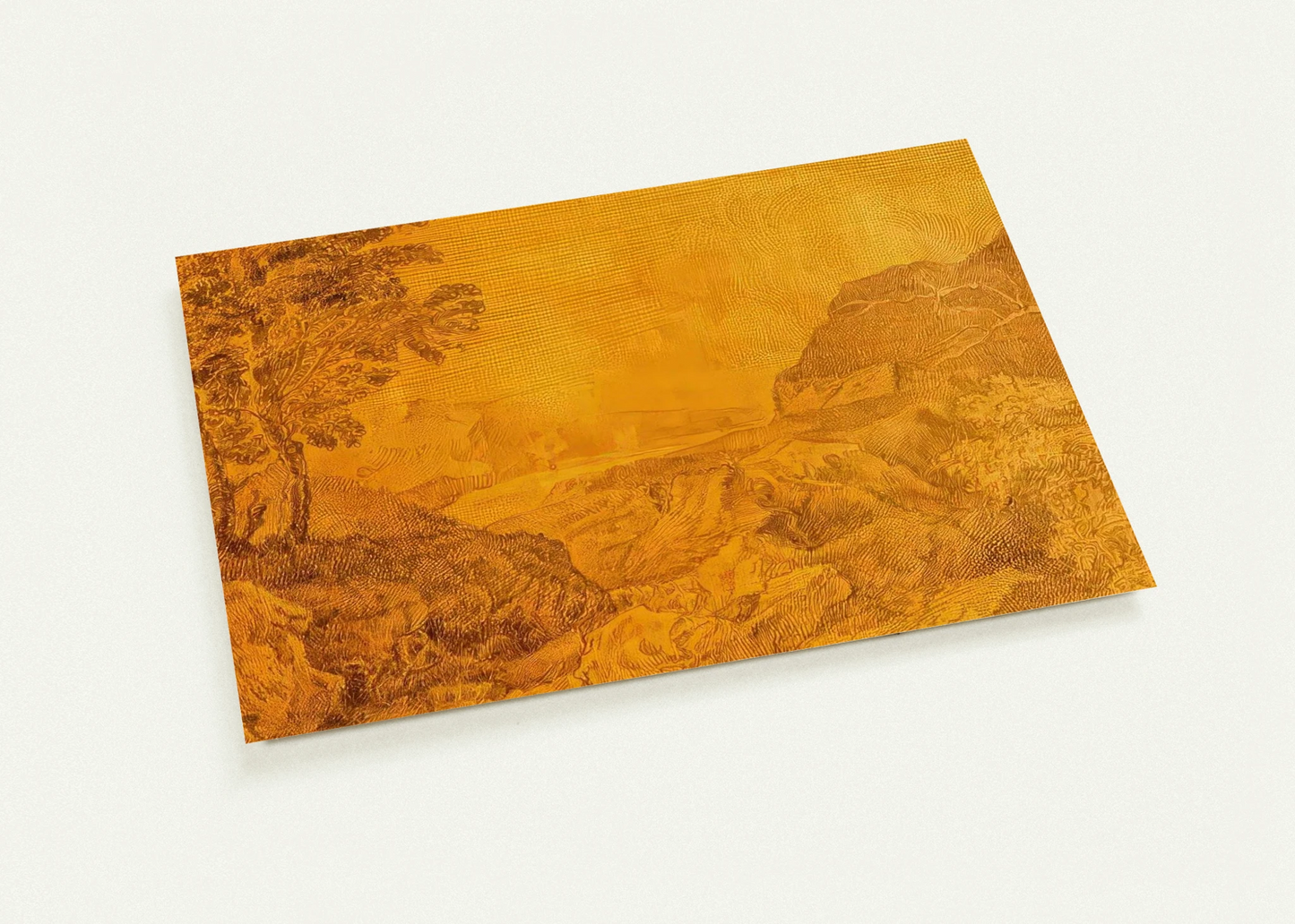 A VILLAGE IN SUMMERSET 1 By Giorgio de Chirico Pack of 10 Post Cards | Giorgio de Chirico Post Cards | A6 (10.5 x 14.8 cm) - 4.1 x 5.8 inches