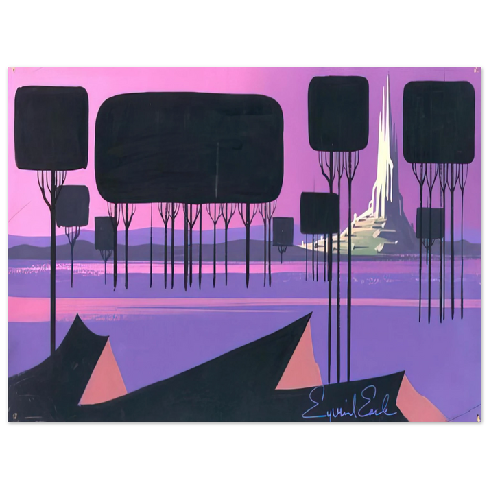 Eyvind Earle - Sleeping Beauty  75x100 cm / 30x40inches Fine Art Poster