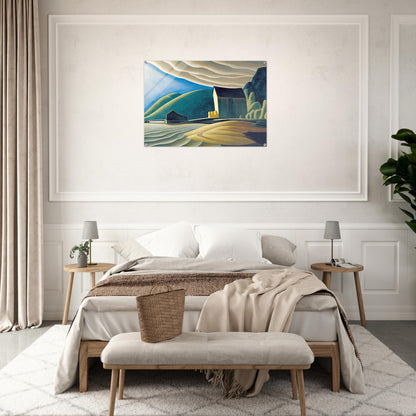 Ice House, Coldwell, Lake Superior - 1923 - Lawren Harris Acrylic Print - 70x100 cm / 28x40″ inches