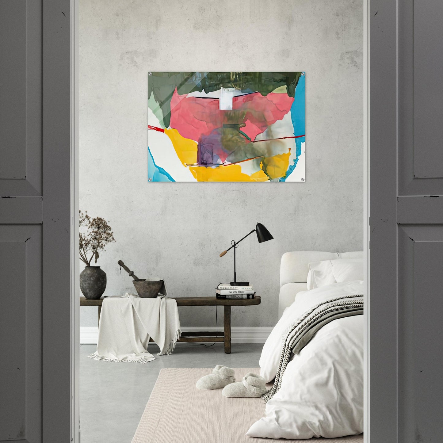 Off White Square, 1973- - Helen Frankenthaler Acrylic Print - 70x100 cm / 28x40″ inches
