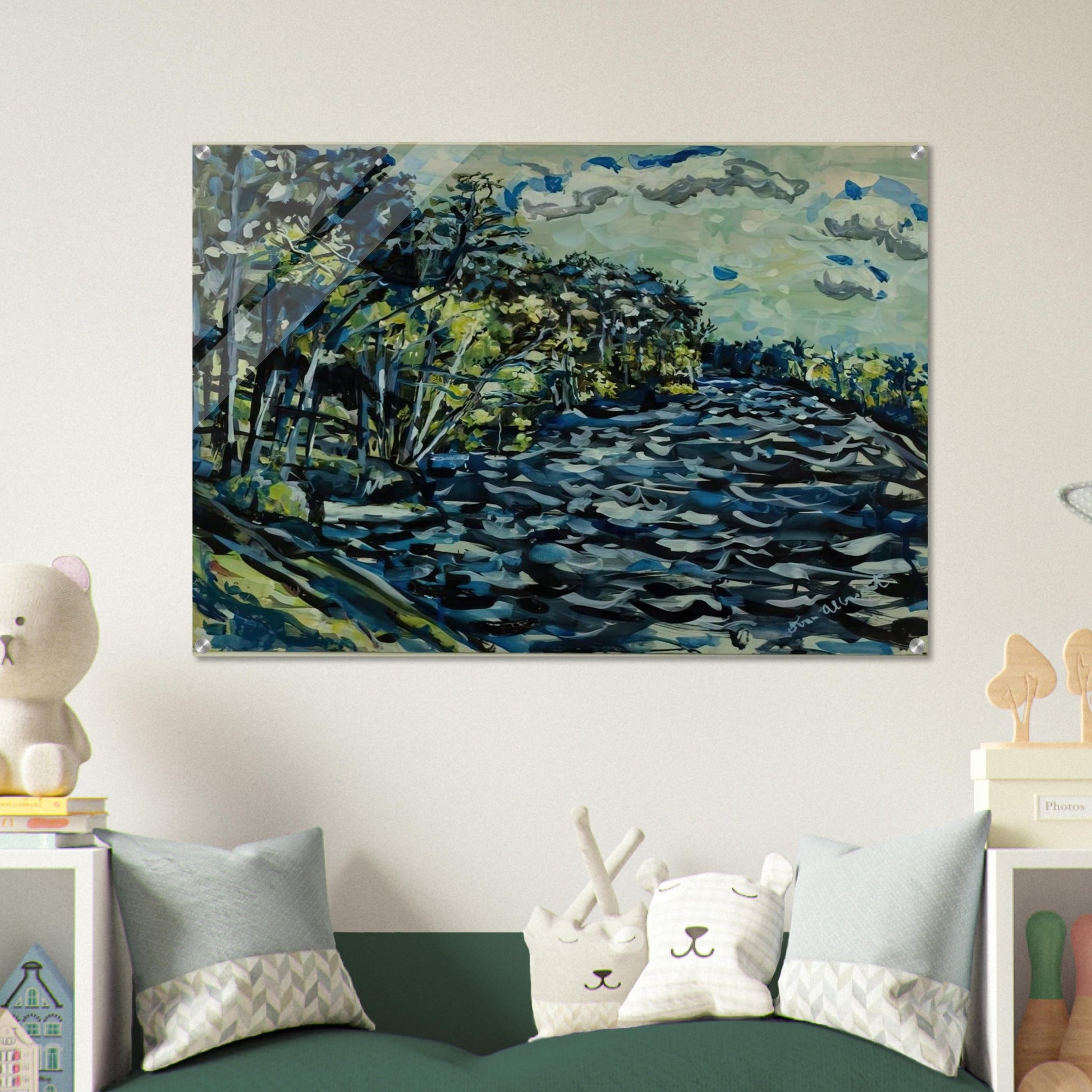 ST MARY S BLACK RIVER IS BLUE GEORGIA 1964 - Ivan Albright Acrylic Print - 70x100 cm / 28x40″ inches
