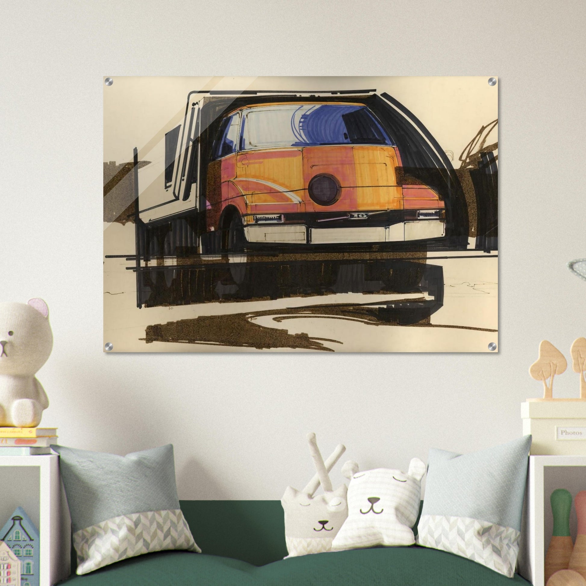 Syd Mead - Syd Mead Acrylic Print - 70x100 cm / 28x40″ inches | Syd Mead Wall Art | Syd Mead Prints