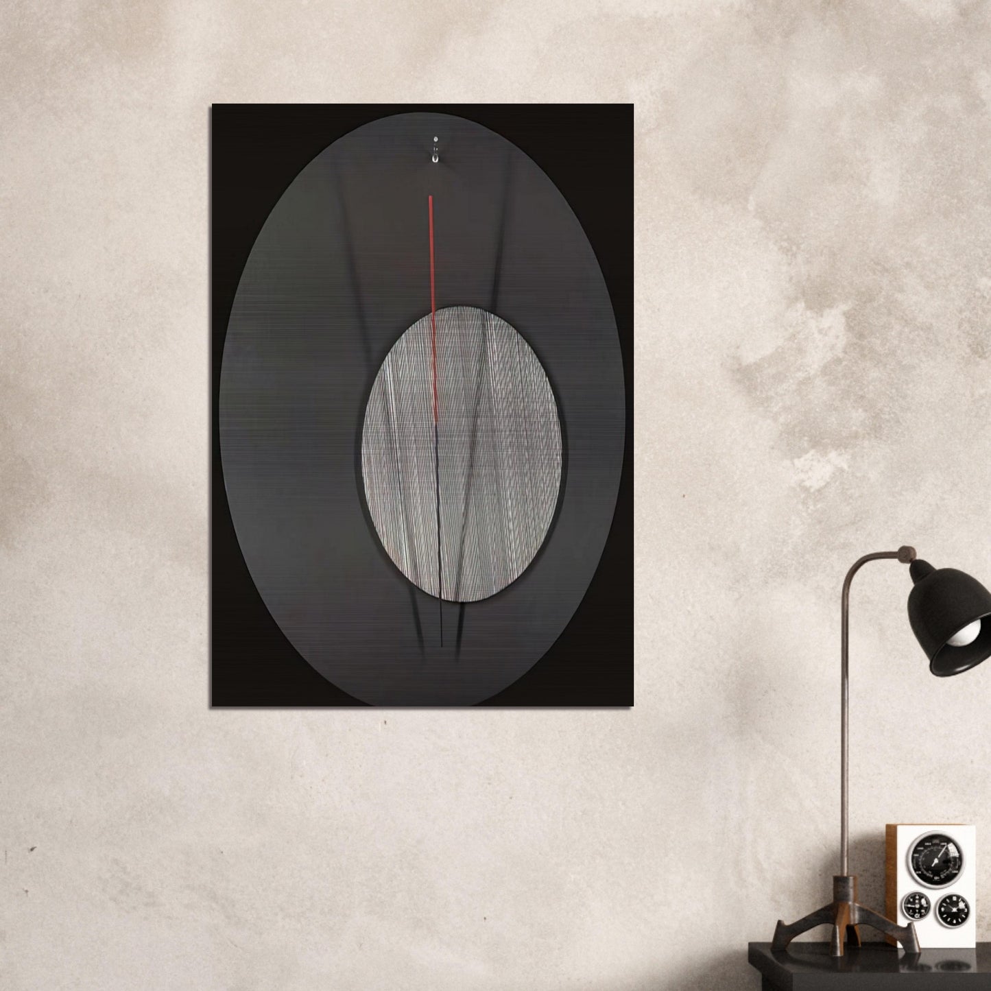 L OEIL DE BOEUF - Jesus Rafael Soto Brushed Aluminum Print - 70x100 cm / 28x40 inches | Jesus Rafael Soto Aluminum Print | Jesus Rafael Soto Prints