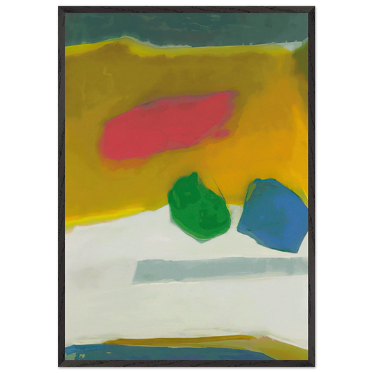 HARRIET 1984 - Esteban Vicente 70x100 cm / 28x40 inches Framed Art Print – Black Wooden Frame