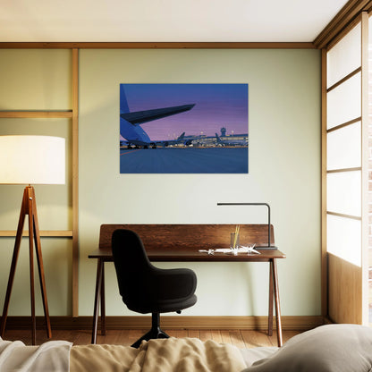 Taxiway - Hiroshi Nagai Brushed Aluminum Print - 70x100 cm / 28x40 inches | Hiroshi Nagai Aluminum Print | Hiroshi Nagai Prints