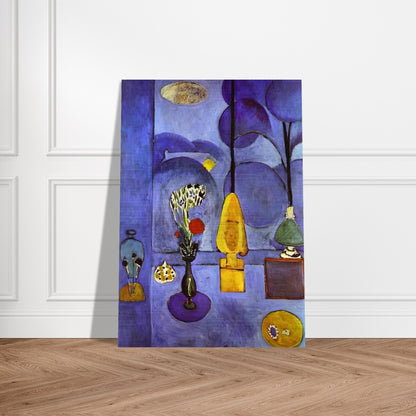 THE BLUE WINDOW 1911 - Henri Matisse Brushed Aluminum Print - 70x100 cm / 28x40 inches | Henri Matisse Aluminum Print | Henri Matisse Prints