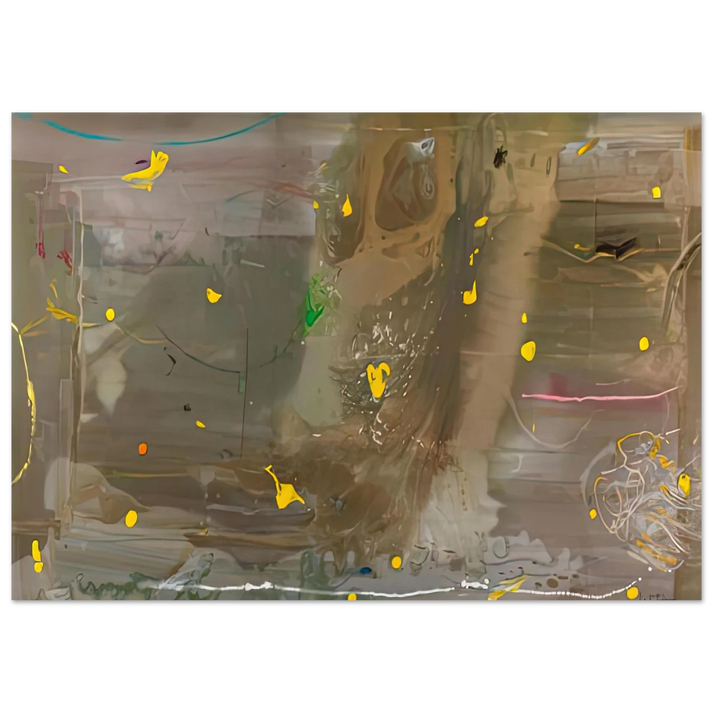 Helen Frankenthaler - HalleyÃ¢â‚¬â„¢s Comet, 1985- Wall Art - 60x80 cm / 24x32 inches - Premium Wooden Framed Poster With Fine Art Paper-canvas - Wood frame