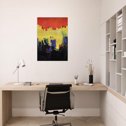 Above Deep Waters - Hans Hofmann Brushed Aluminum Print - 70x100 cm / 28x40 inches | Hans Hofmann Aluminum Print | Hans Hofmann Prints