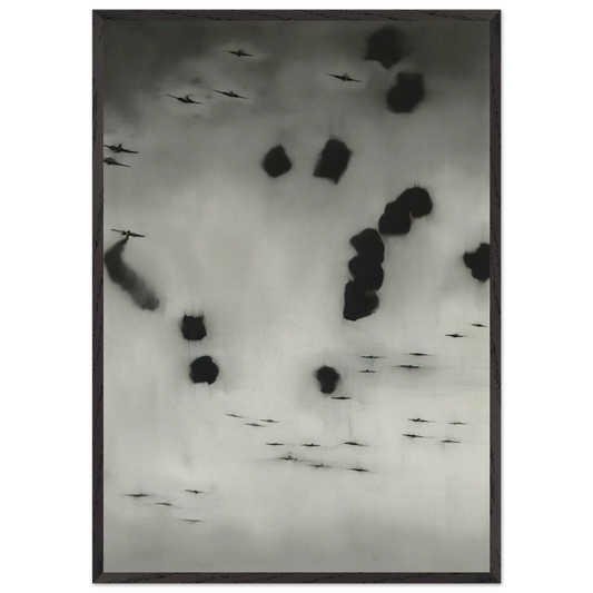 FLIEGER 1964 - Gerhard Richter 70x100 cm / 28x40 inches Framed Art Print – Black Wooden Frame