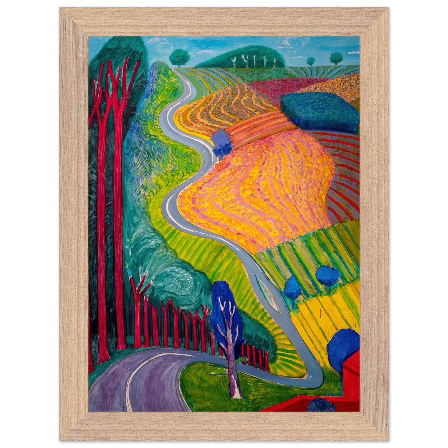 David Hockney - David Hockney Wall art - 45x60 cm / 18x24 inches - Fine Art Poster-canvas - -