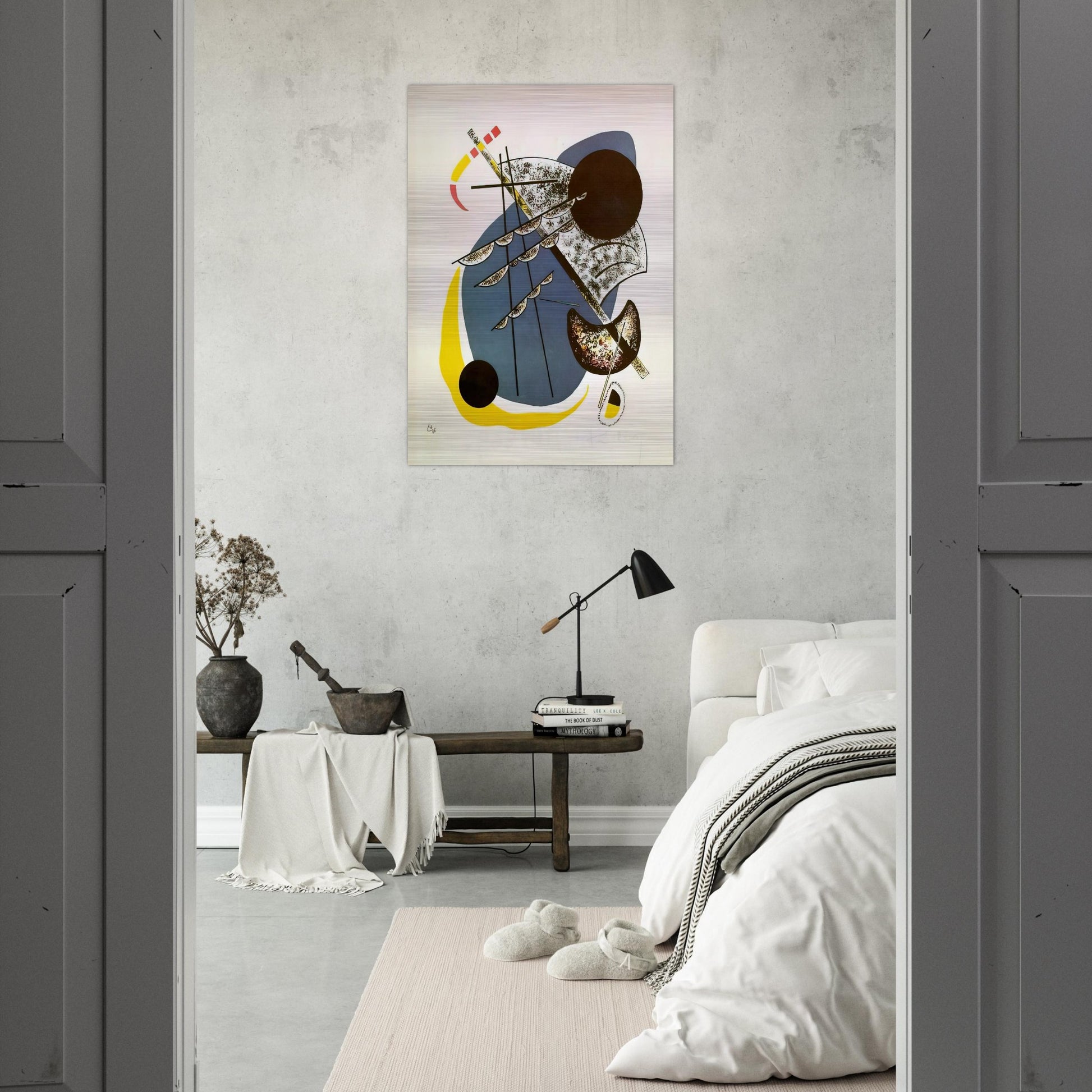 SMALL WORLDS II 1922 - Wassily Kandinsky Brushed Aluminum Print - 70x100 cm / 28x40 inches | Wassily Kandinsky Aluminum Print | Wassily Kandinsky Prints