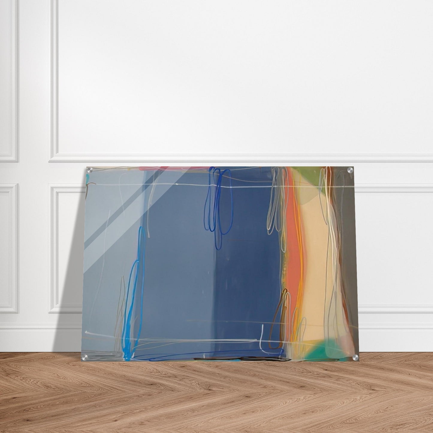 Yours and Mine - 1993 - Larry Zox Acrylic Print - 70x100 cm / 28x40″ inches