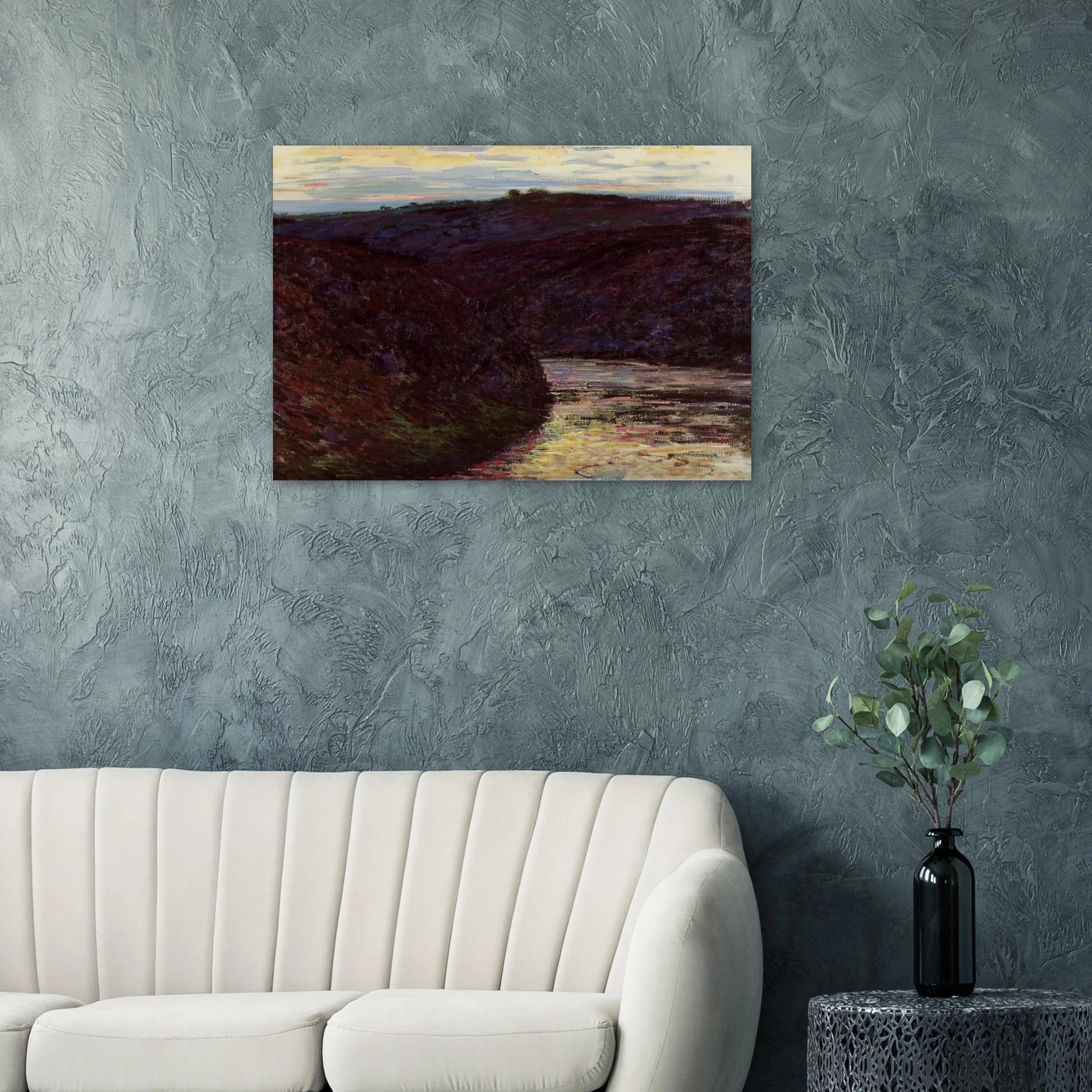 Valley of the Creuse - claude monet Brushed Aluminum Print - 70x100 cm / 28x40 inches | claude monet Aluminum Print | claude monet Prints