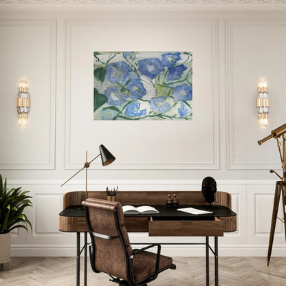 Morning Glories - 1984 - Jennifer Bartlett Brushed Aluminum Print - 70x100 cm / 28x40 inches | Jennifer Bartlett Aluminum Print | Jennifer Bartlett Prints