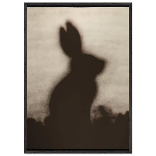 RABBIT 1986 - Edward Ruscha 70x100 cm / 28x40 inches Framed Art Print – Black Wooden Frame