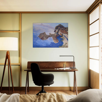Meeting on the Island - Benedetta Cappa Brushed Aluminum Print - 70x100 cm / 28x40 inches | Benedetta Cappa Aluminum Print | Benedetta Cappa Prints