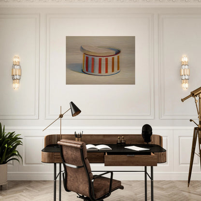 Powder with Puff - 1966 - Wayne Thiebaud Brushed Aluminum Print - 70x100 cm / 28x40 inches | Wayne Thiebaud Aluminum Print | Wayne Thiebaud Prints