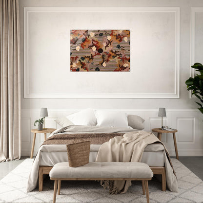 Wildflowers at Yabbierangu - 1991 - Clifford Possum Tjapaltjarri Acrylic Print - 70x100 cm / 28x40″ inches