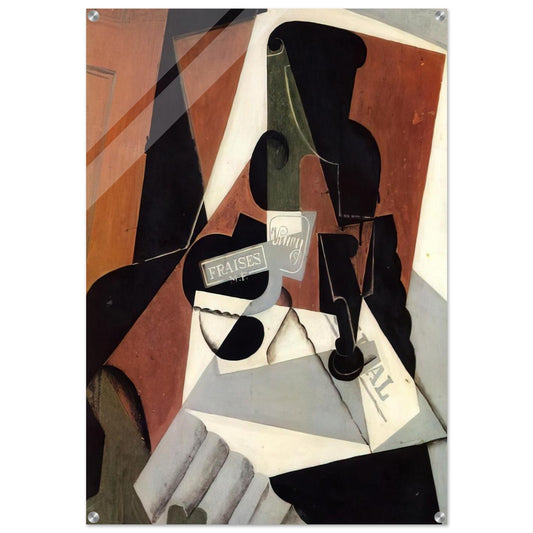 STRAWBERRY JAM 1917 - Juan Gris Acrylic Print - 70x100 cm / 28x40″ inches | Juan Gris Wall Art | Juan Gris Prints