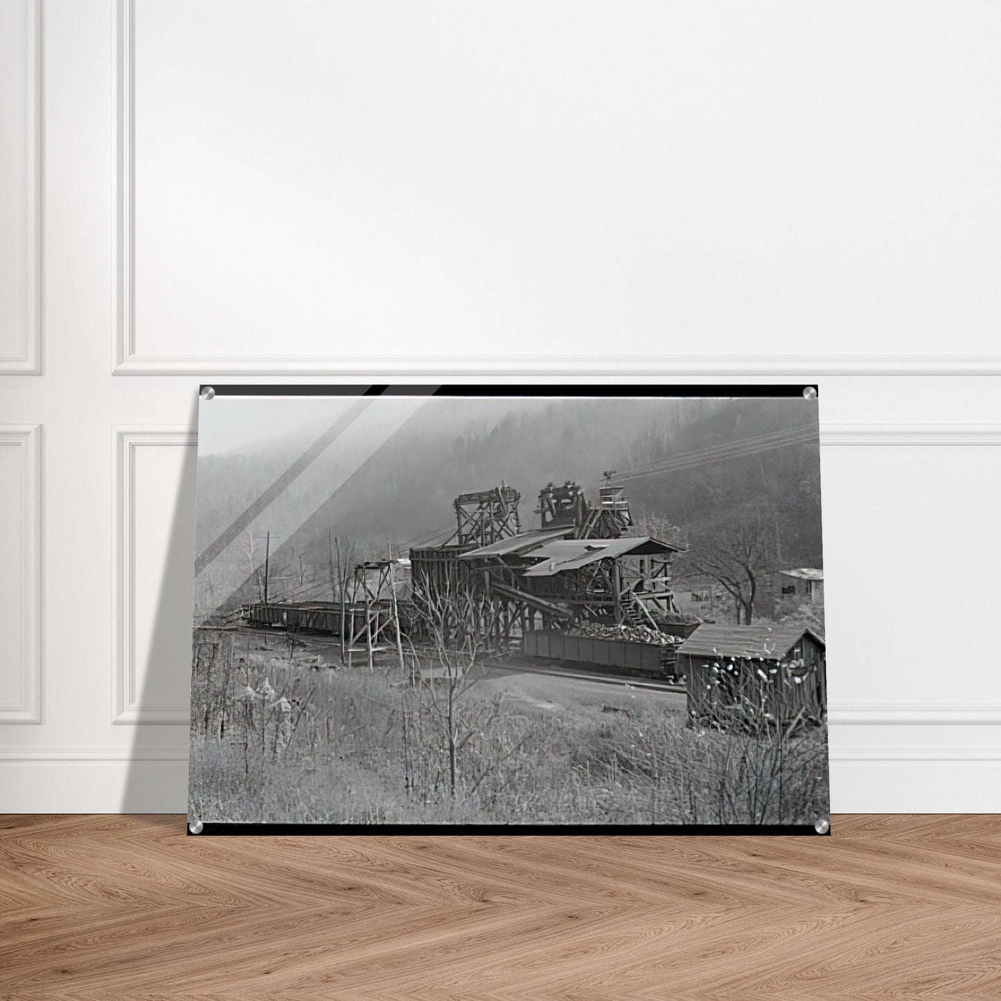 LOADING RECENTLY MINED COAL IN JENKINS 1935 - Ben Shahn Acrylic Print - 70x100 cm / 28x40″ inches