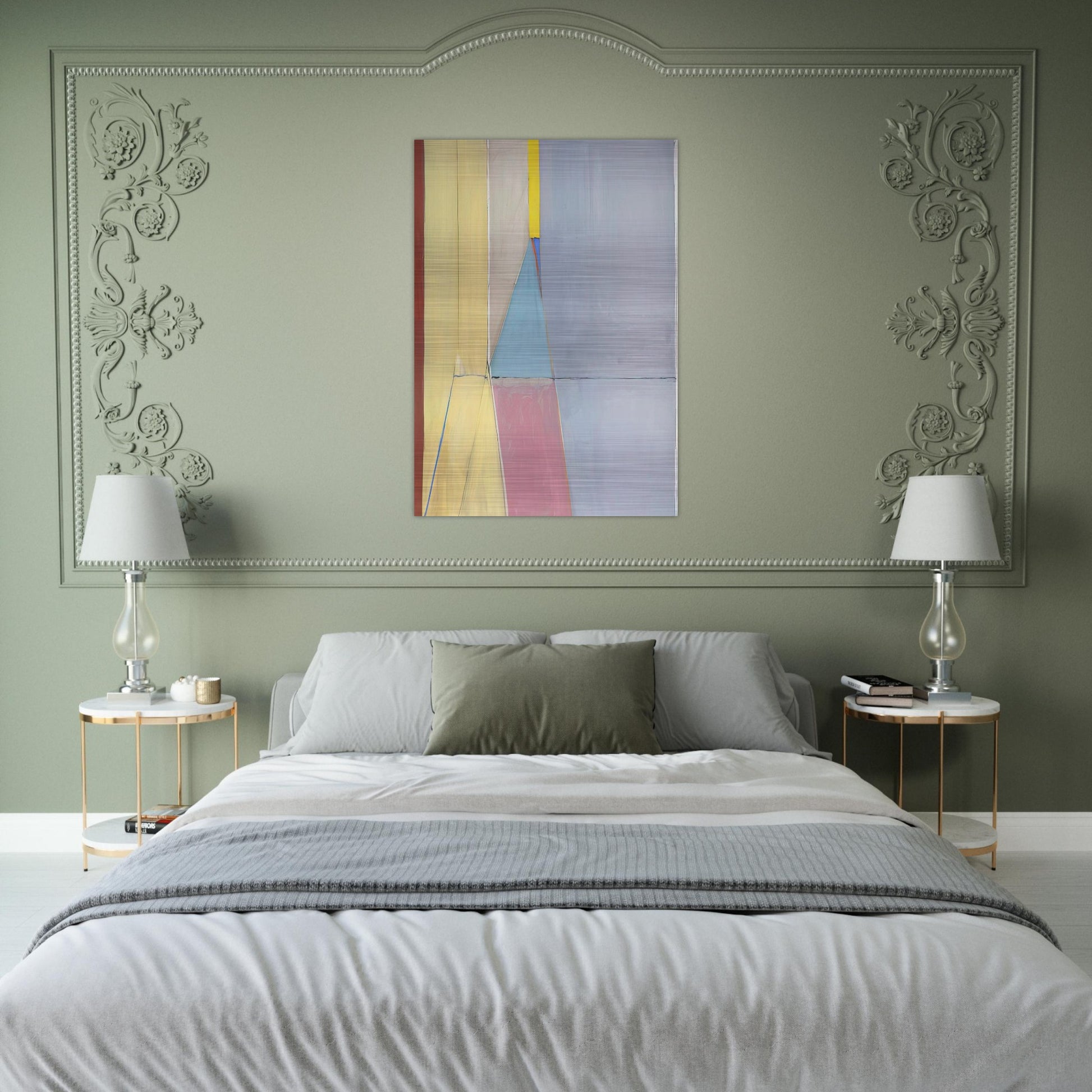 Ocean Park #21 - Richard Diebenkorn Brushed Aluminum Print - 70x100 cm / 28x40 inches | Richard Diebenkorn Aluminum Print | Richard Diebenkorn Prints