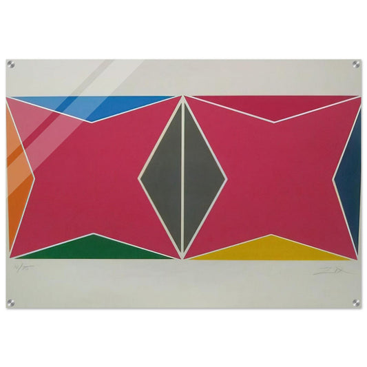 Geometric Composition - Hard Edge Painting - Larry Zox Acrylic Print - 70x100 cm / 28x40″ inches | Larry Zox Wall Art | Larry Zox Prints