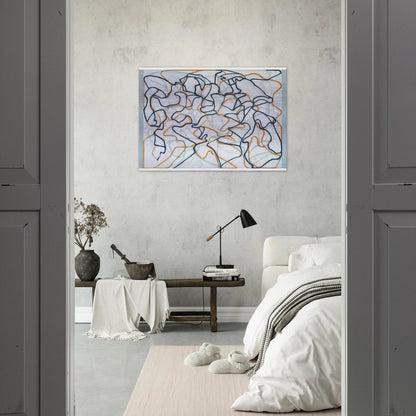 White Ground Letter - 2010 - Brice Marden Brushed Aluminum Print - 70x100 cm / 28x40 inches | Brice Marden Aluminum Print | Brice Marden Prints