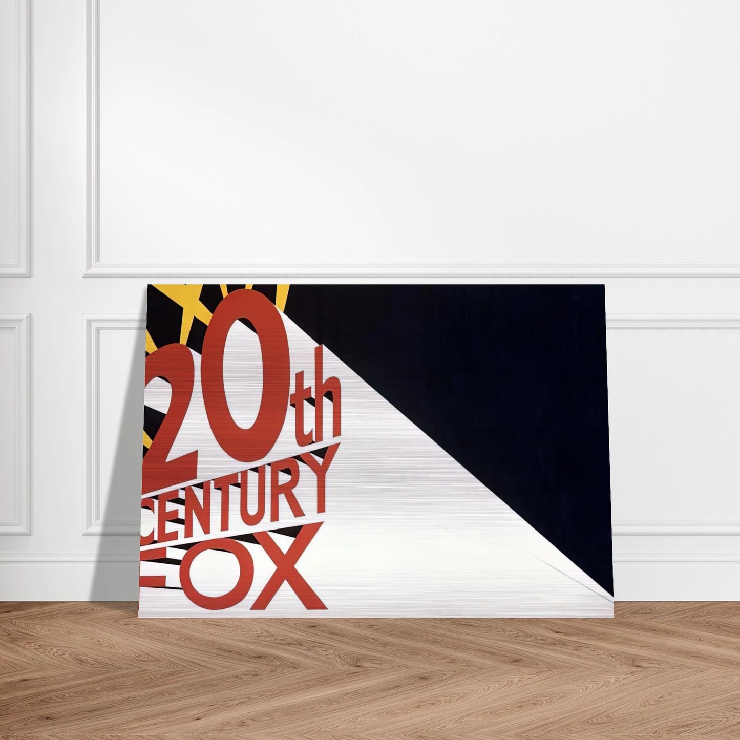 LARGE TRADEMARK WITH EIGHT SPOTLIGHTS 1962 - Edward Ruscha Brushed Aluminum Print - 70x100 cm / 28x40 inches | Edward Ruscha Aluminum Print | Edward Ruscha Prints