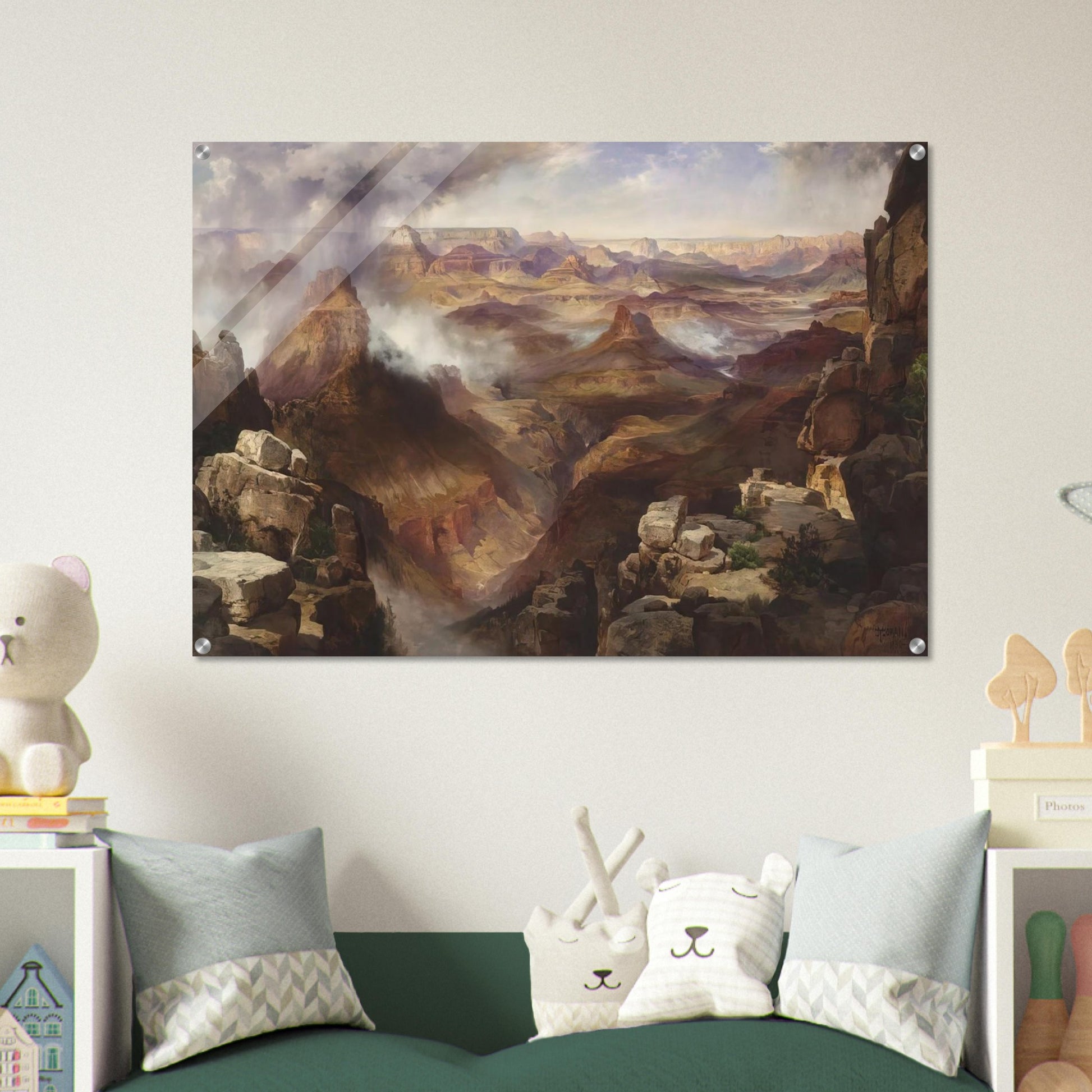 Grand Canyon of the Colorado River - Thomas Moran Acrylic Print - 70x100 cm / 28x40″ inches