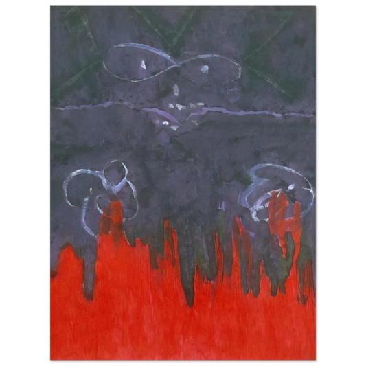 Theodoros Stamos - Infinity Field Torino Series #1 - 1986  75x100 cm / 30x40inches Fine Art Poster