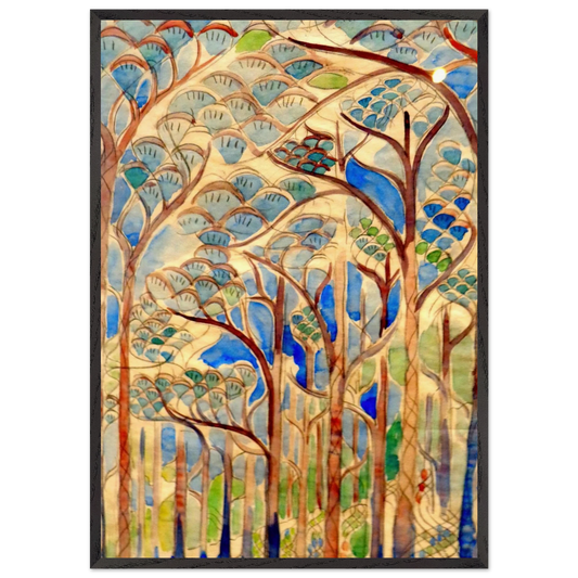 Walter Anderson N17 - Walter Inglis Anderson 70x100 cm / 28x40 inches Framed Art Print – Black Wooden Frame | Walter Anderson Prints