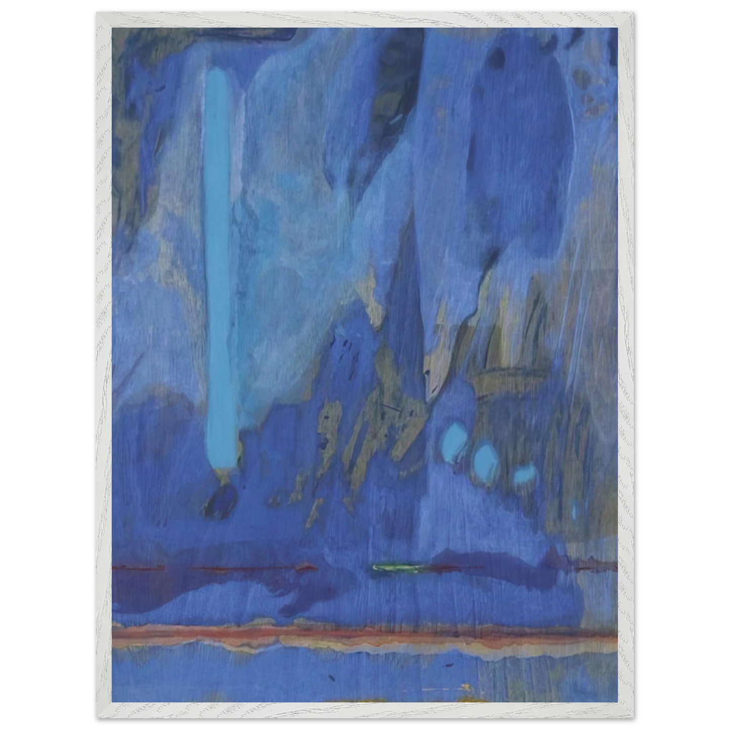 Helen Frankenthaler - Tales of Genji III - 1998 Wall art - 40x60 cm / 16x24 inches - Premium Wooden Framed Poster With Fine Art Paper-canvas - Black frame