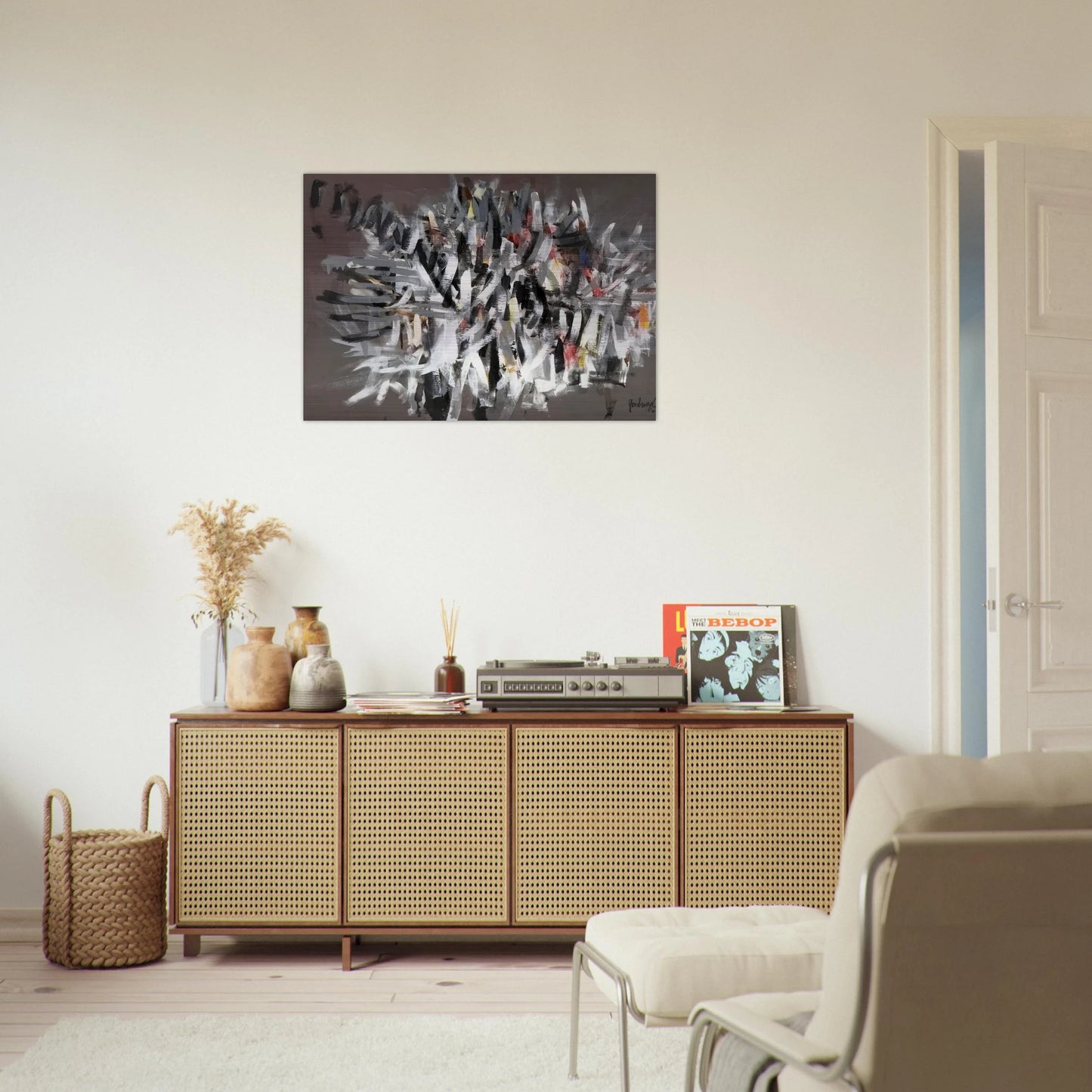 Figure II - 2002 - Robert Goodnough Brushed Aluminum Print - 70x100 cm / 28x40 inches | Robert Goodnough Aluminum Print | Robert Goodnough Prints