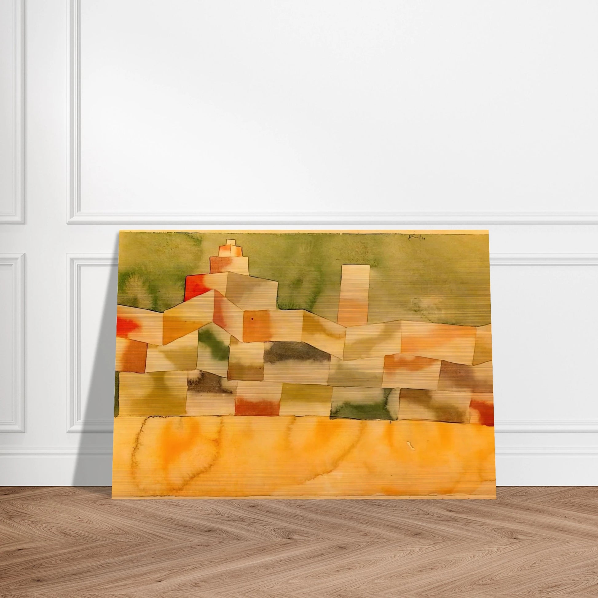 ORIENTAL ARCHITECTURE 1929 - Paul Klee Brushed Aluminum Print - 70x100 cm / 28x40 inches | Paul Klee Aluminum Print | Paul Klee Prints