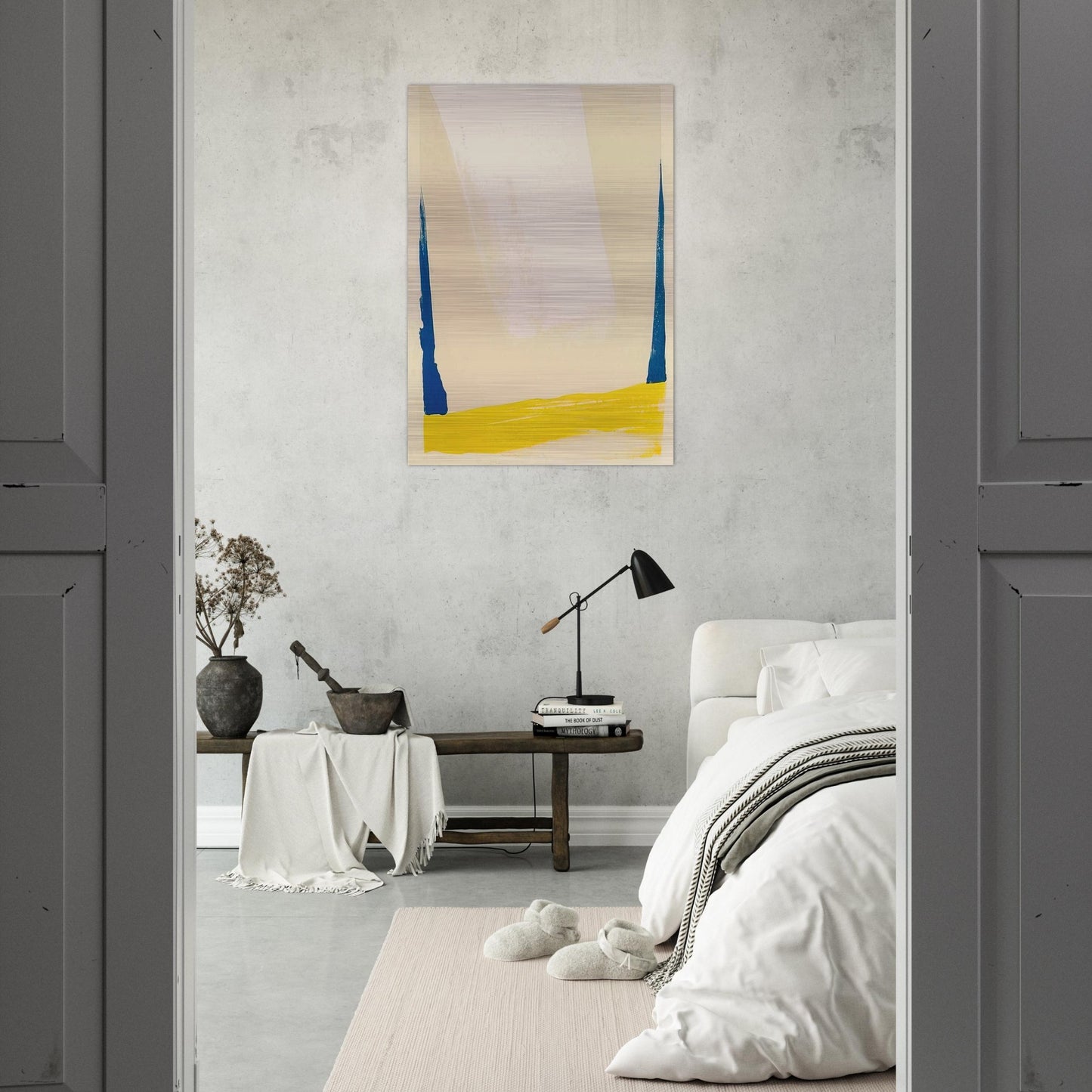 White Portal - 1967 - Helen Frankenthaler Brushed Aluminum Print - 70x100 cm / 28x40 inches | Helen Frankenthaler Aluminum Print | Helen Frankenthaler Prints