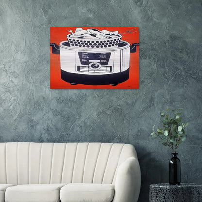 ROTO BROIL 1961 - Roy Lichtenstein Brushed Aluminum Print - 70x100 cm / 28x40 inches | Roy Lichtenstein Aluminum Print | Roy Lichtenstein Prints